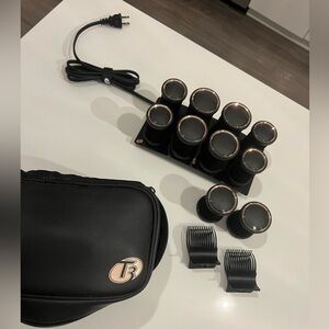 T3 hot roller set + 2 additional large hot rollers